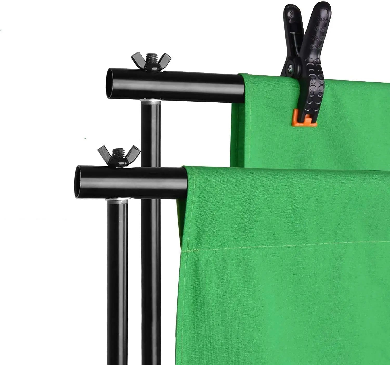 Green Screen + Stand & Clamps (6.5x10ft)