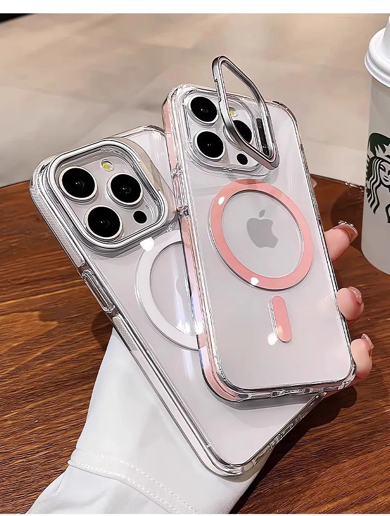 iPhone Case With Inbuilt Stand + Camera Protector