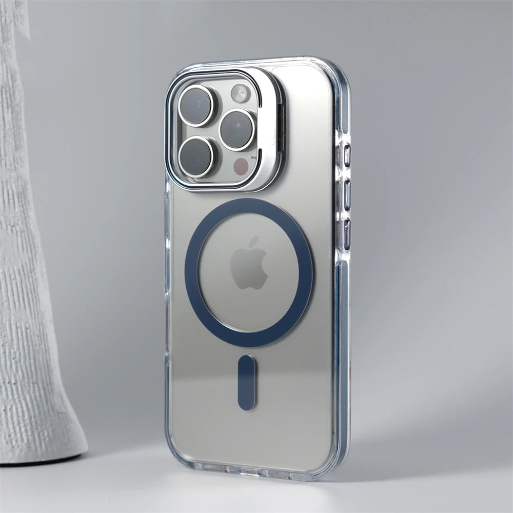 iPhone Case With Inbuilt Stand + Camera Protector