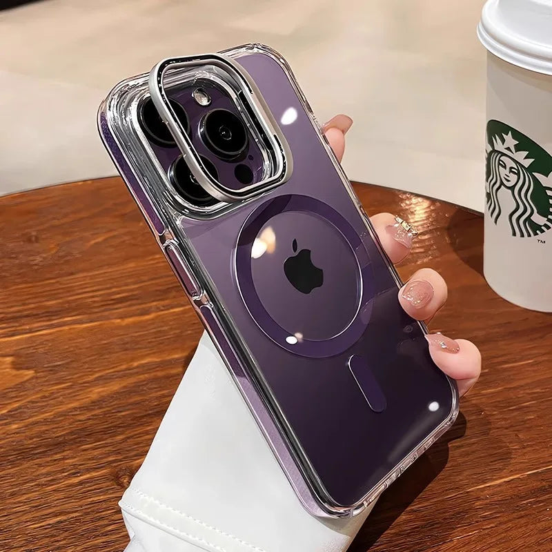 iPhone Case With Inbuilt Stand + Camera Protector