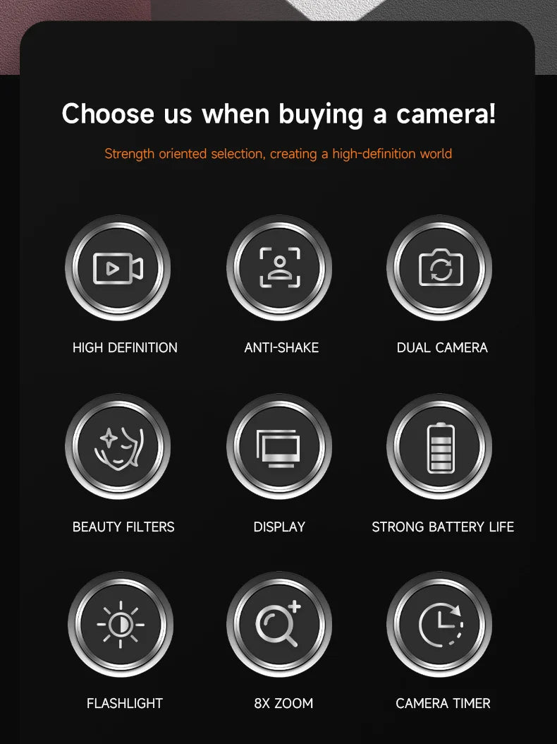 Ultra HD Digital Camera (8x Digital Zoom)