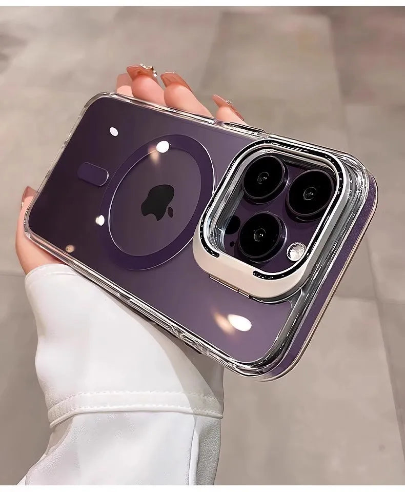 iPhone Case With Inbuilt Stand + Camera Protector