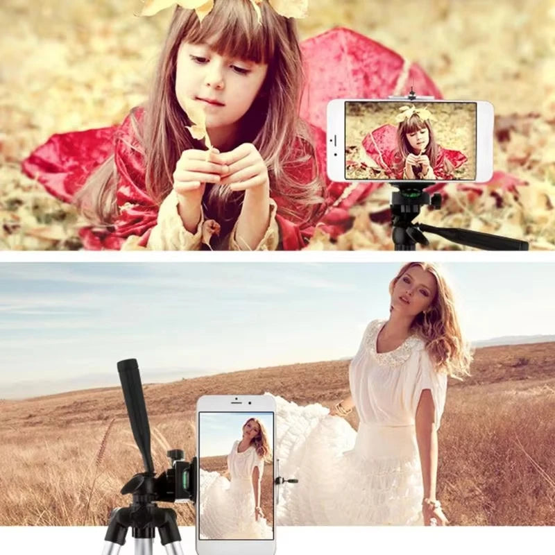 Lightweight Camera Tripod + Bluetooth Remote (102cm)