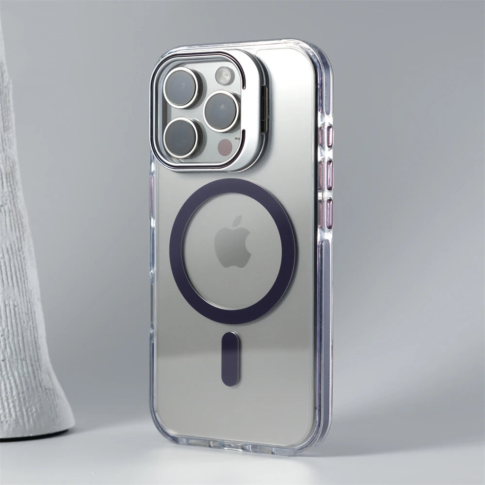 iPhone Case With Inbuilt Stand + Camera Protector