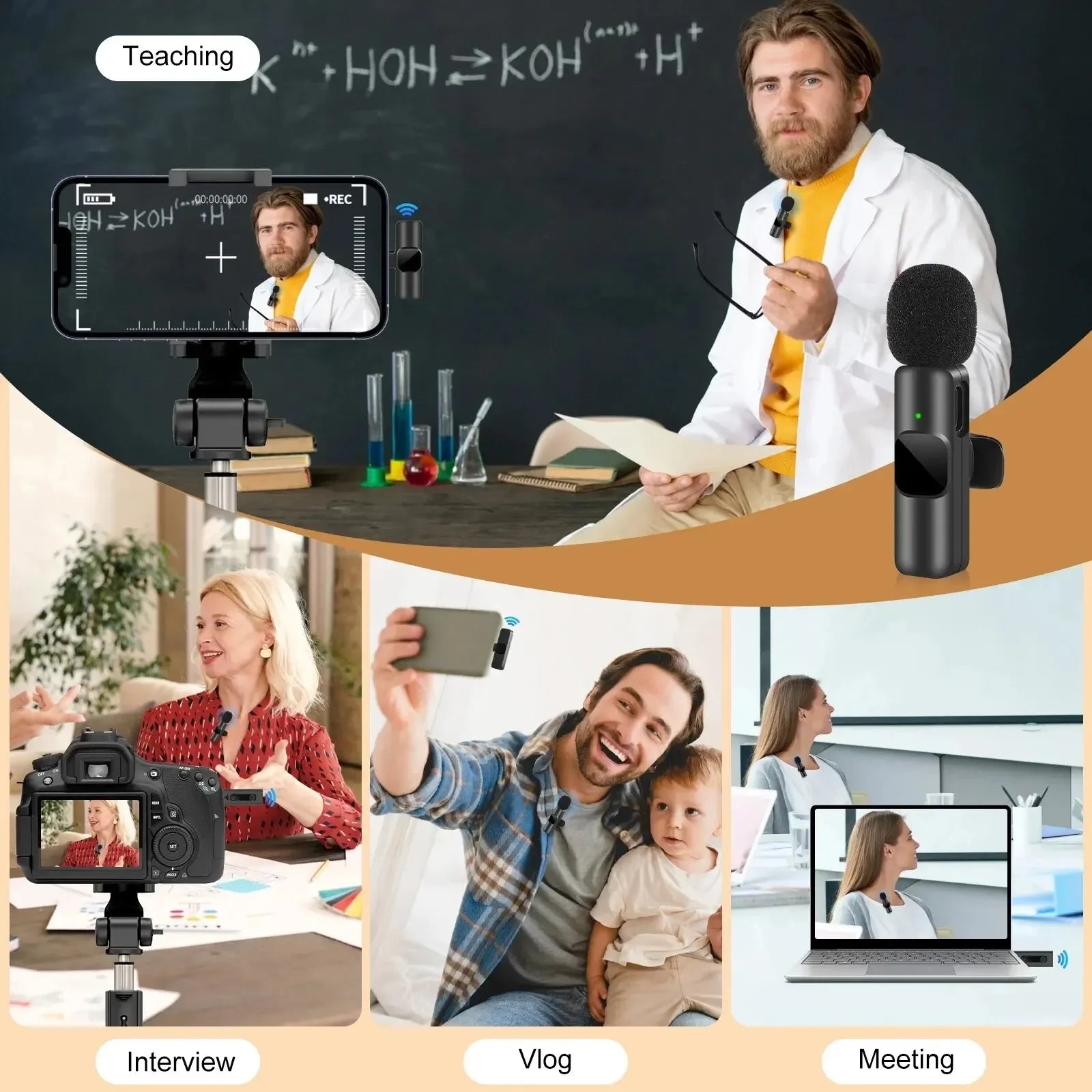 Mini Wireless Lavalier Microphone (USB-C)