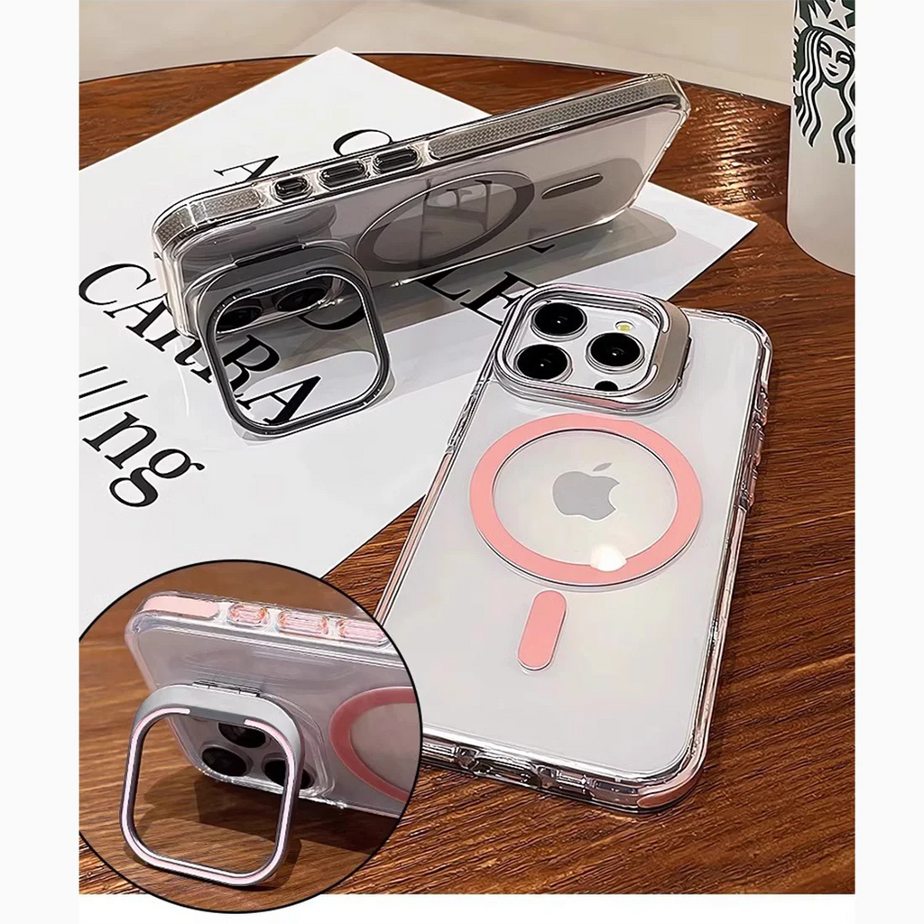 iPhone Case With Inbuilt Stand + Camera Protector