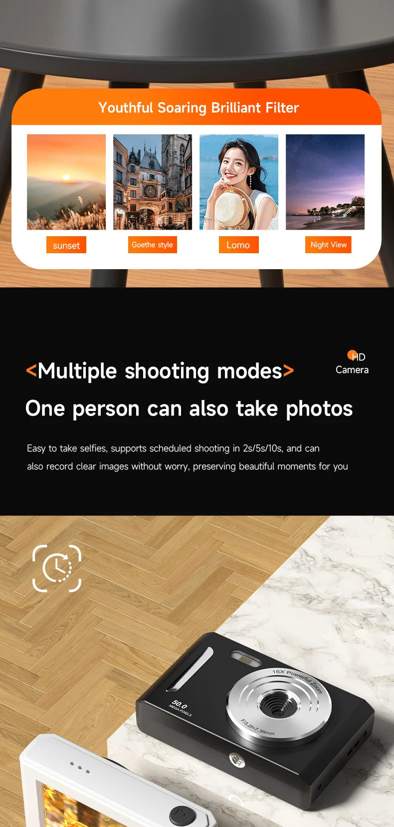 Ultra HD Digital Camera (8x Digital Zoom)