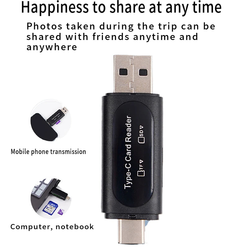 4-in-1 Multifunction SD Card Reader