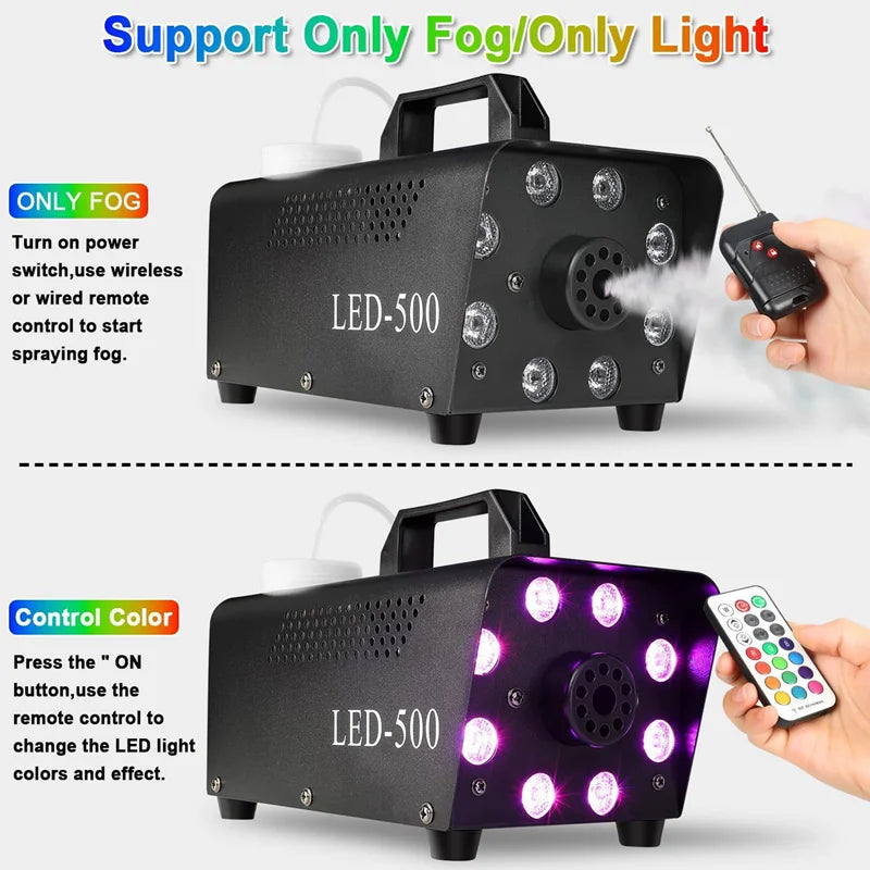 Remote Control Fog Machine (500W)