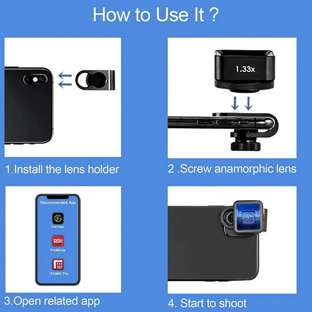 1.33X Mobile Anamorphic Lens
