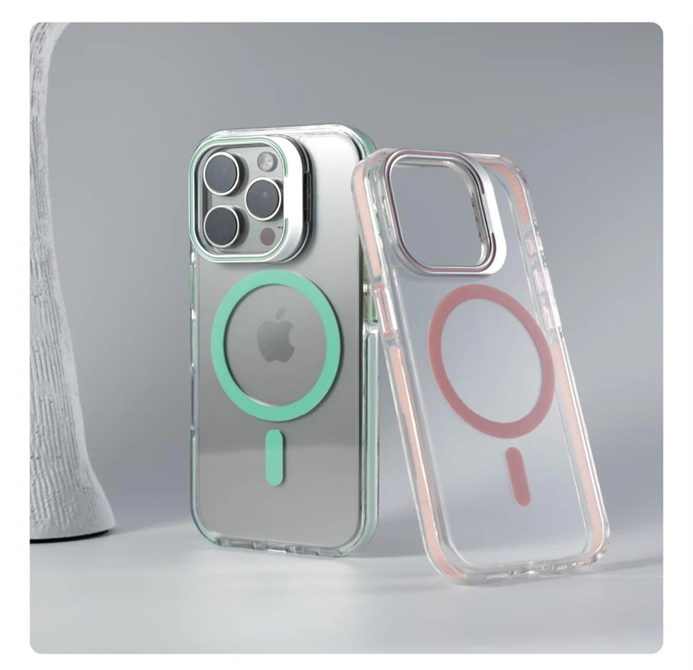 iPhone Case With Inbuilt Stand + Camera Protector