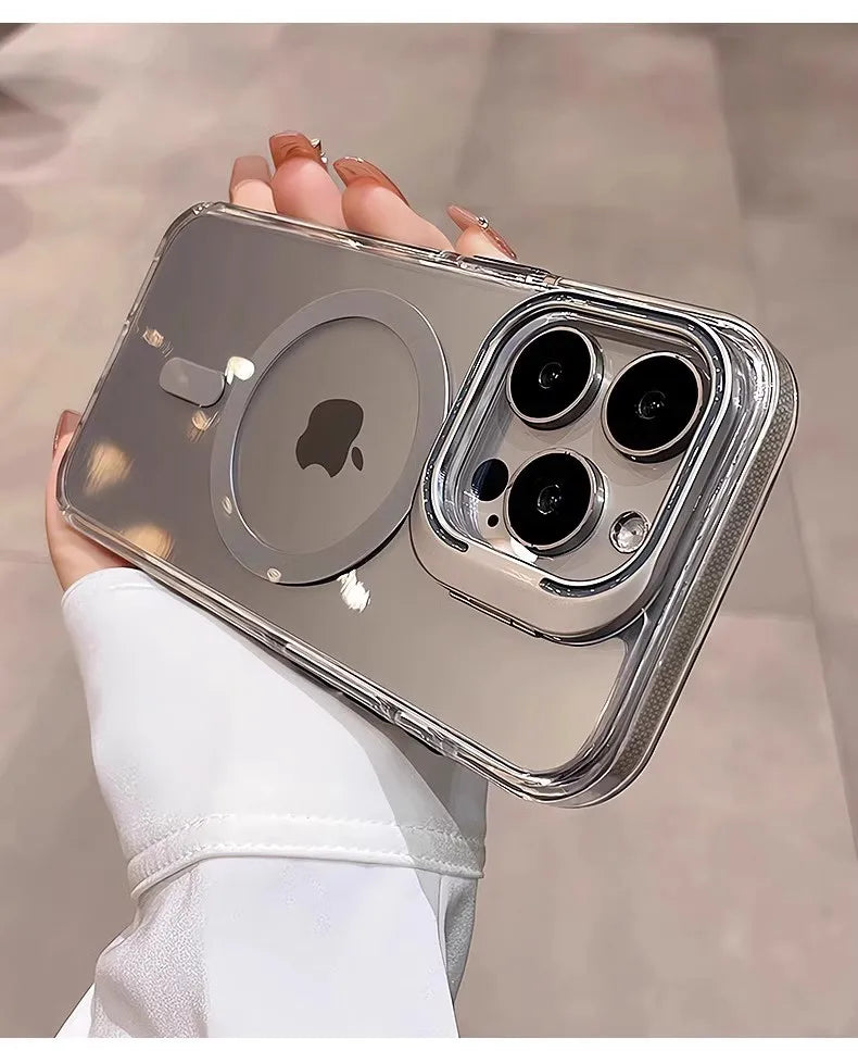 iPhone Case With Inbuilt Stand + Camera Protector