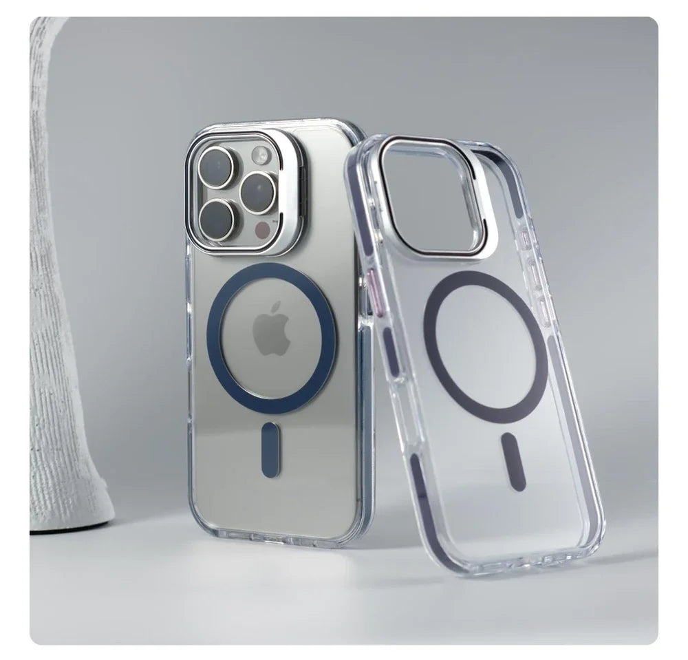 iPhone Case With Inbuilt Stand + Camera Protector