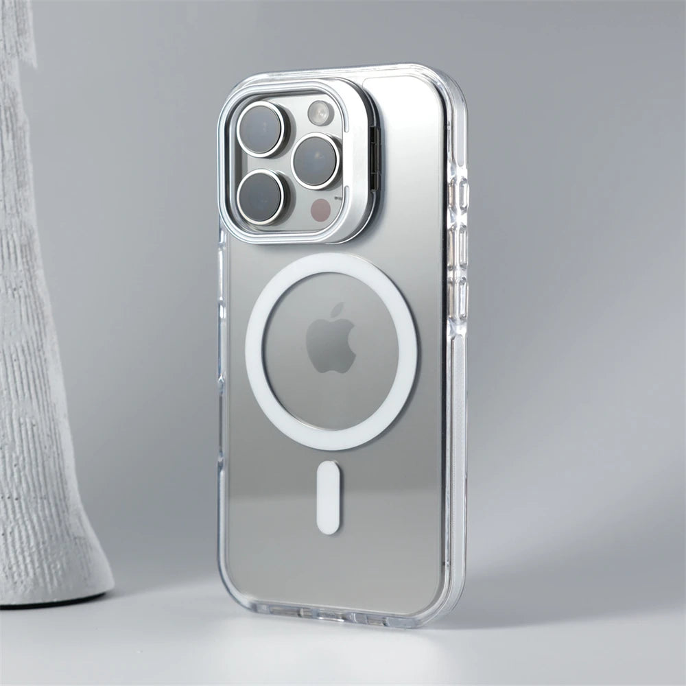 iPhone Case With Inbuilt Stand + Camera Protector