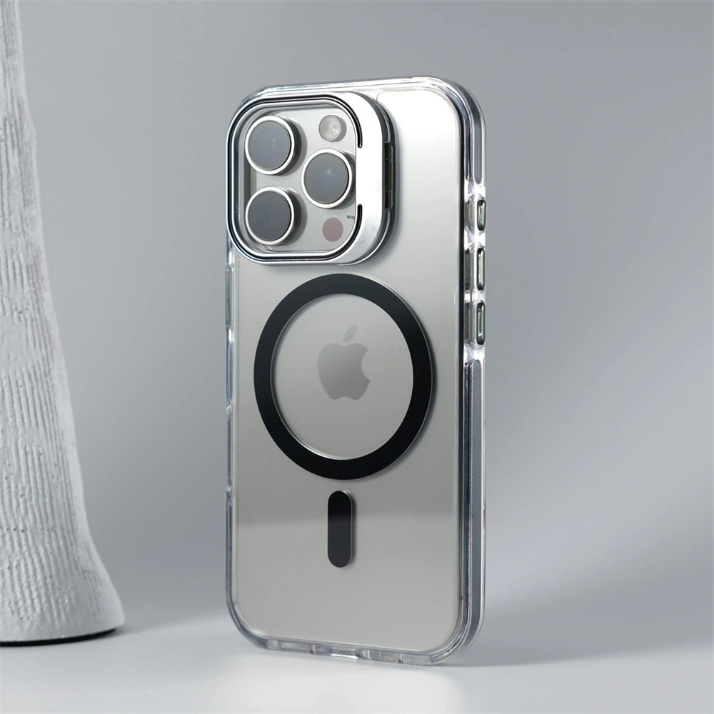 iPhone Case With Inbuilt Stand + Camera Protector