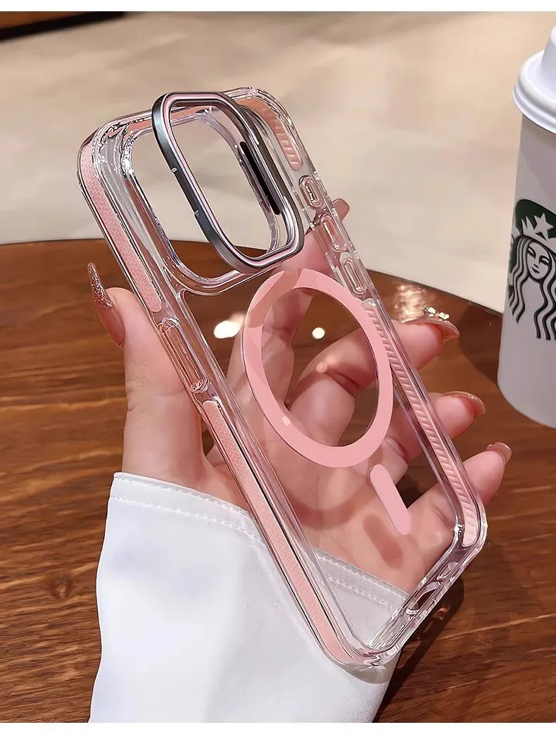 iPhone Case With Inbuilt Stand + Camera Protector