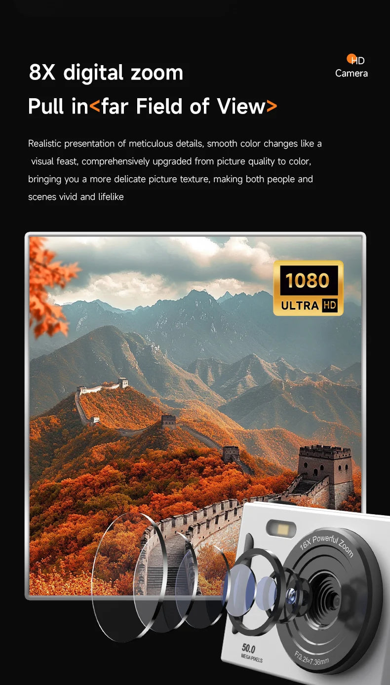 Ultra HD Digital Camera (8x Digital Zoom)