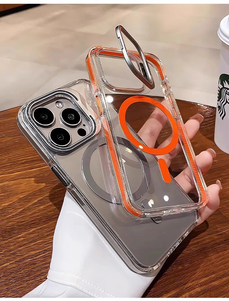 iPhone Case With Inbuilt Stand + Camera Protector