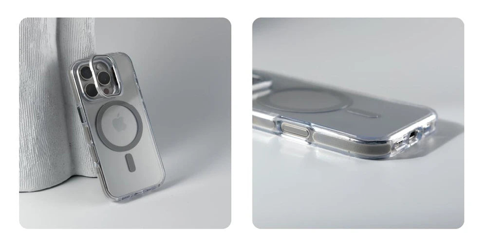 iPhone Case With Inbuilt Stand + Camera Protector