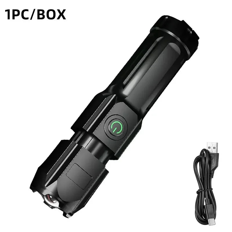 Powerful LED Flashlight  (USB Rechargeable)