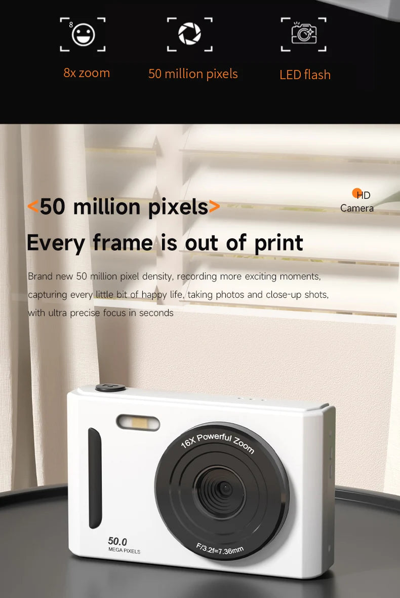 Ultra HD Digital Camera (8x Digital Zoom)