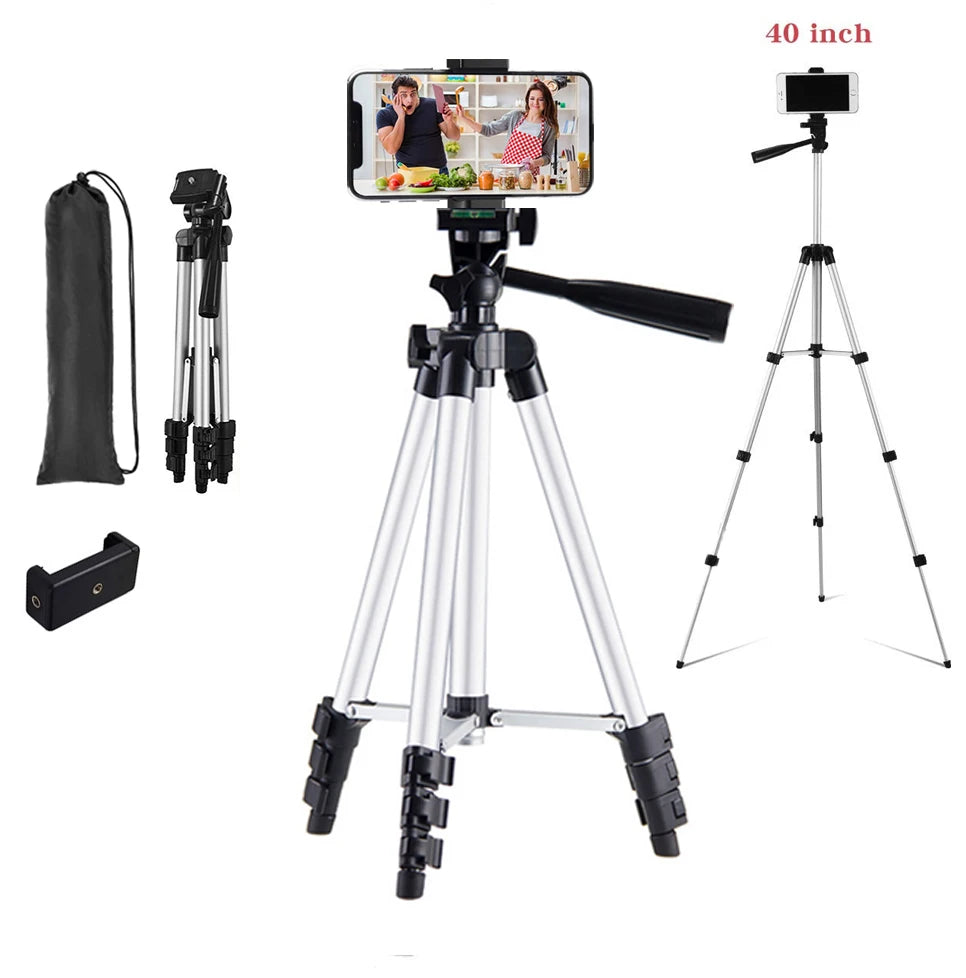 Lightweight Camera Tripod + Bluetooth Remote (102cm)