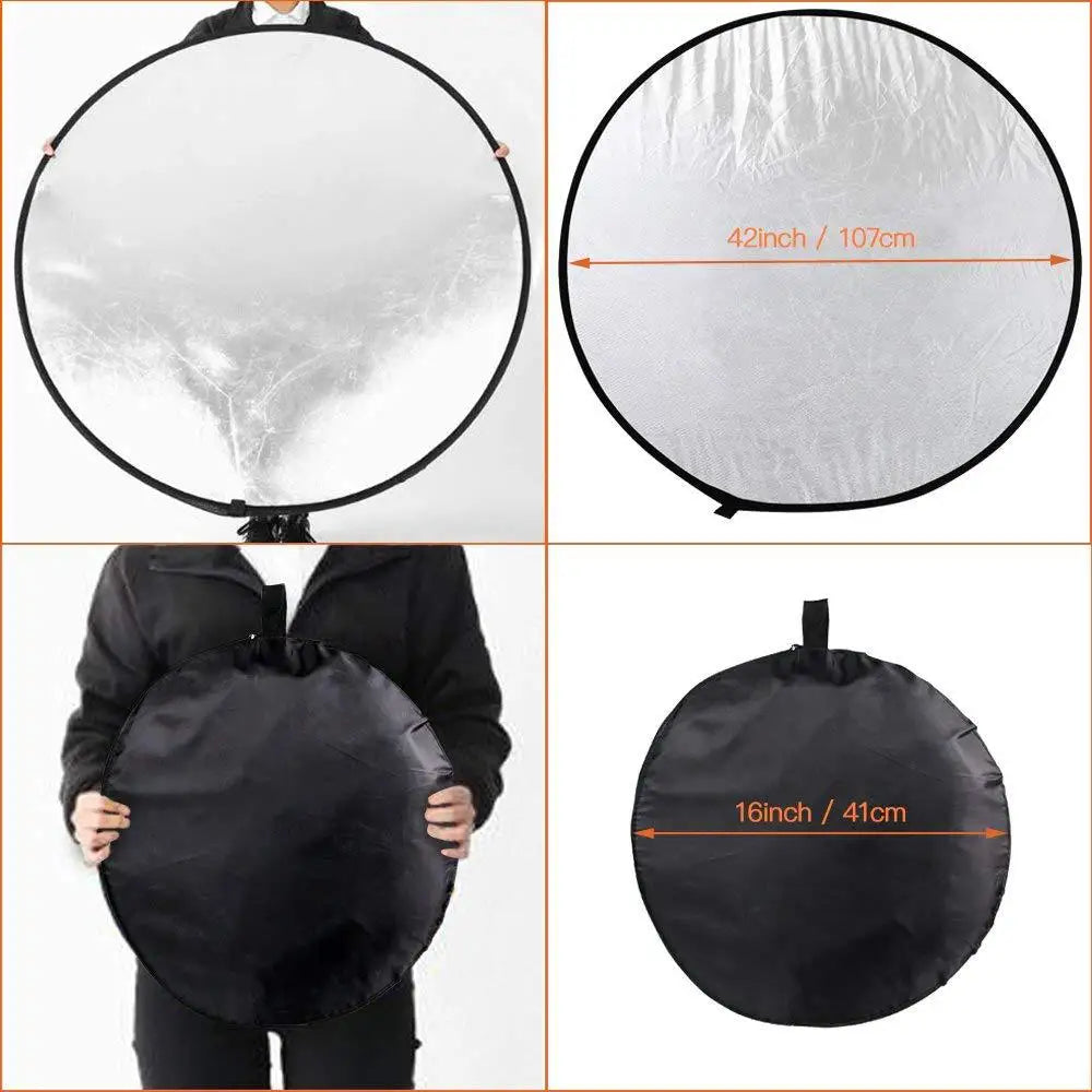 5 in 1 Round Portable Reflector (Collapsible)