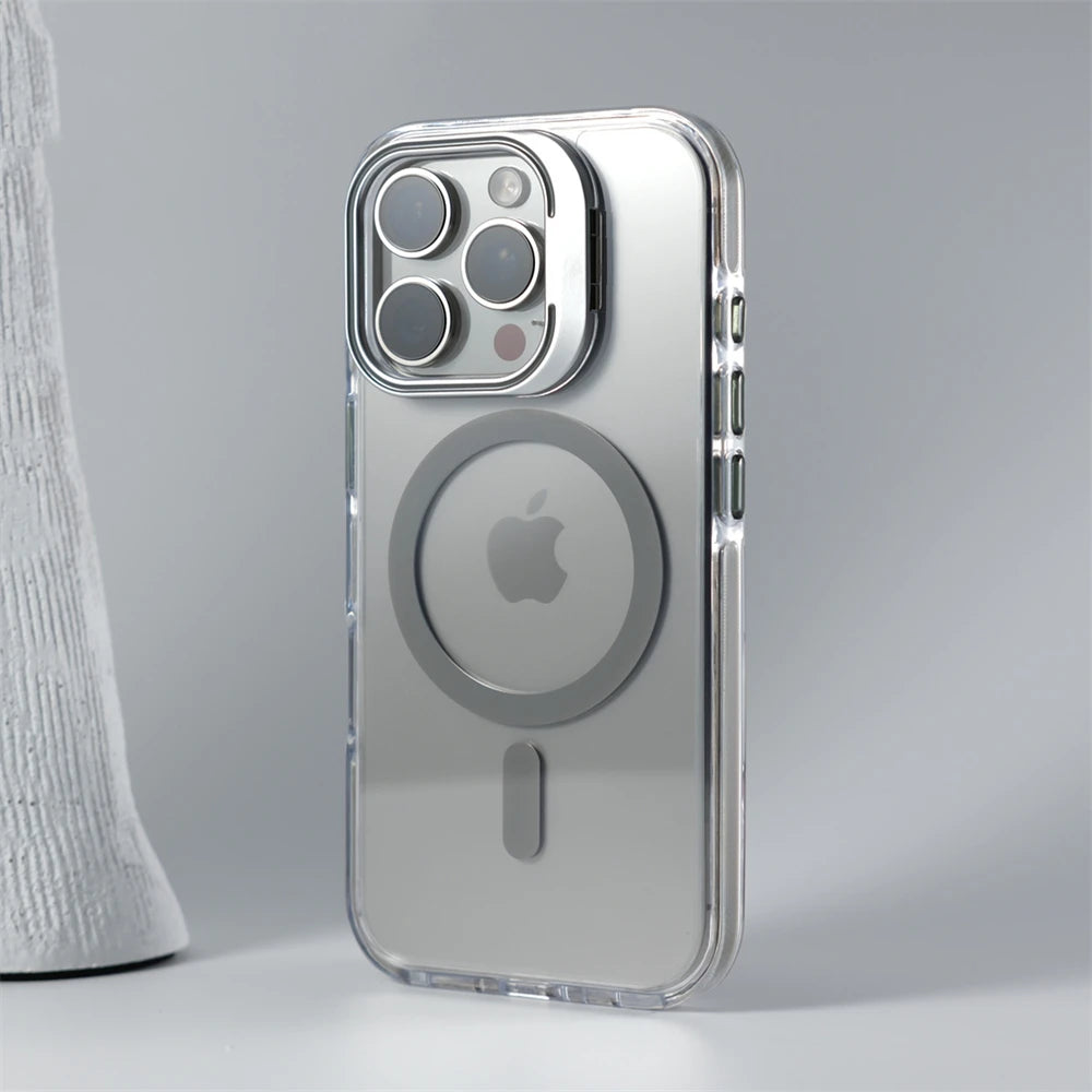 iPhone Case With Inbuilt Stand + Camera Protector