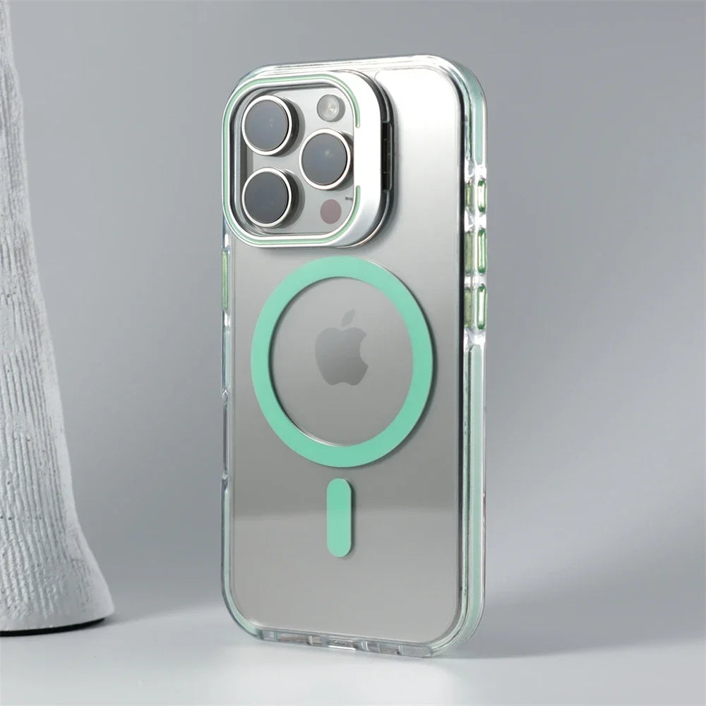 iPhone Case With Inbuilt Stand + Camera Protector