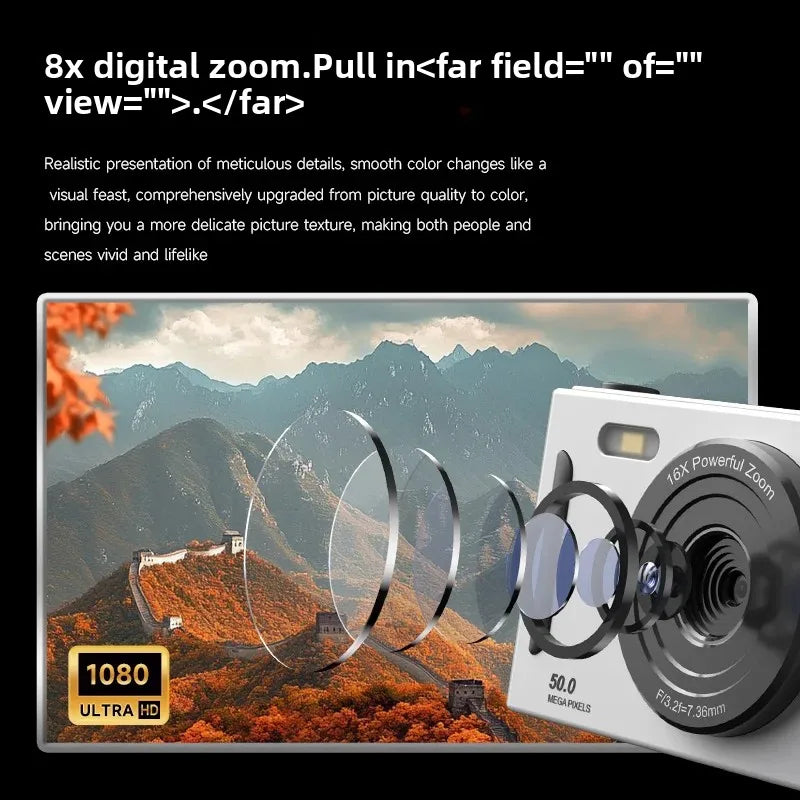 Ultra HD Digital Camera (8x Digital Zoom)
