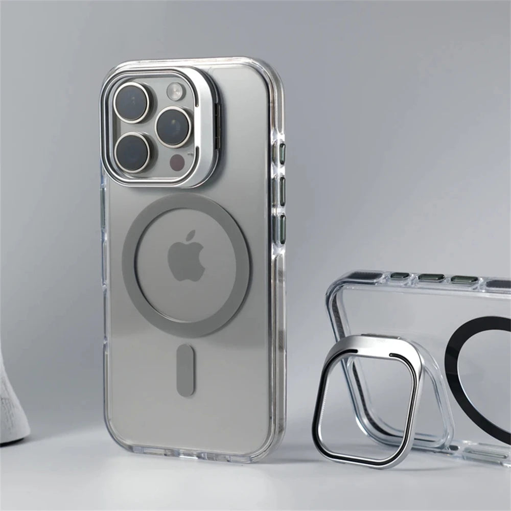 iPhone Case With Inbuilt Stand + Camera Protector