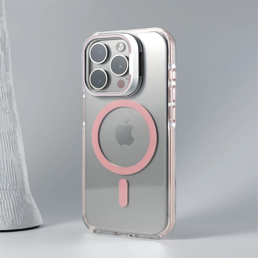 iPhone Case With Inbuilt Stand + Camera Protector